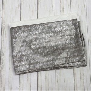 West Elm x Pottery Barn Kids Metallic Crib Skirt